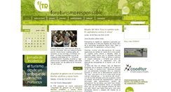 Desktop Screenshot of foroturismoresponsable.org